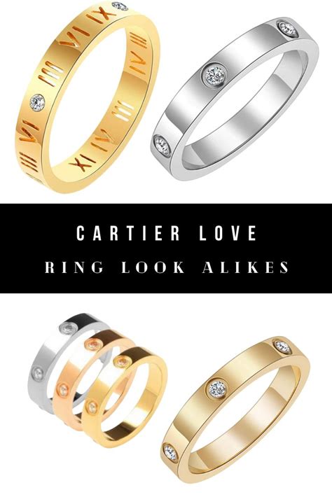 cartier love ring dupe ebay|cartier look alike ring.